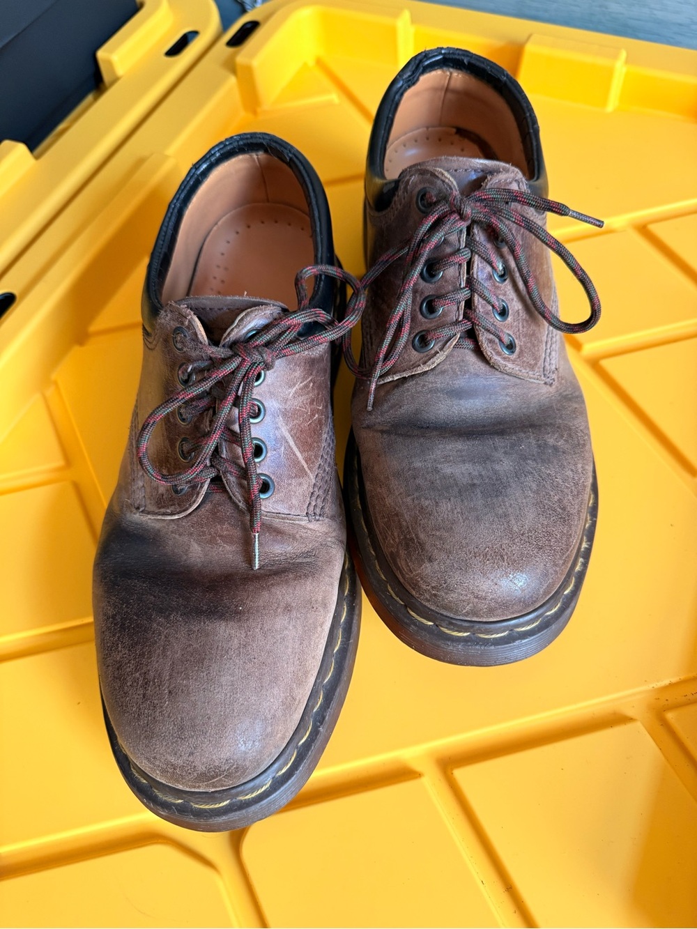 Dr. Martens Brown Leather Oxford Shoes | Chunky Sole | Unisex Size 10